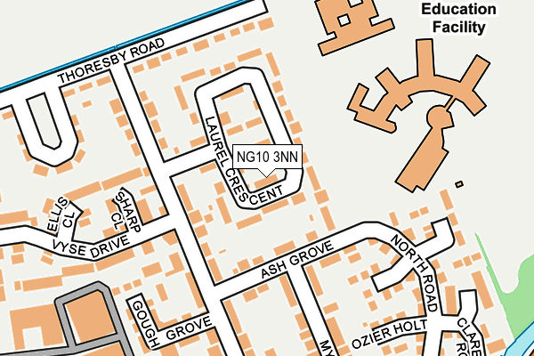 NG10 3NN map - OS OpenMap – Local (Ordnance Survey)