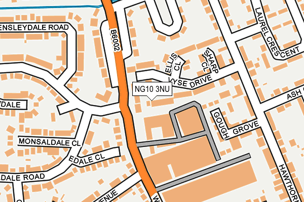 NG10 3NU map - OS OpenMap – Local (Ordnance Survey)