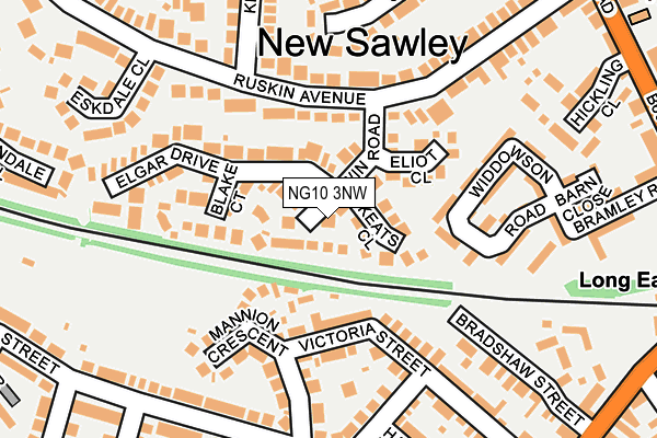 NG10 3NW map - OS OpenMap – Local (Ordnance Survey)