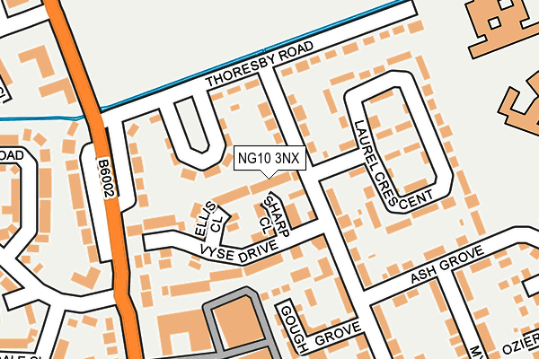NG10 3NX map - OS OpenMap – Local (Ordnance Survey)