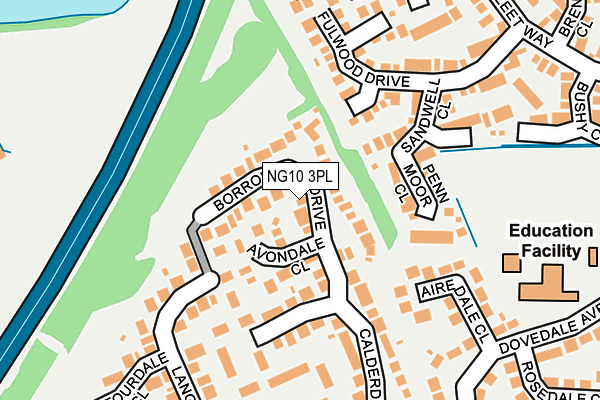 NG10 3PL map - OS OpenMap – Local (Ordnance Survey)
