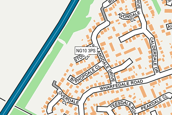 NG10 3PS map - OS OpenMap – Local (Ordnance Survey)