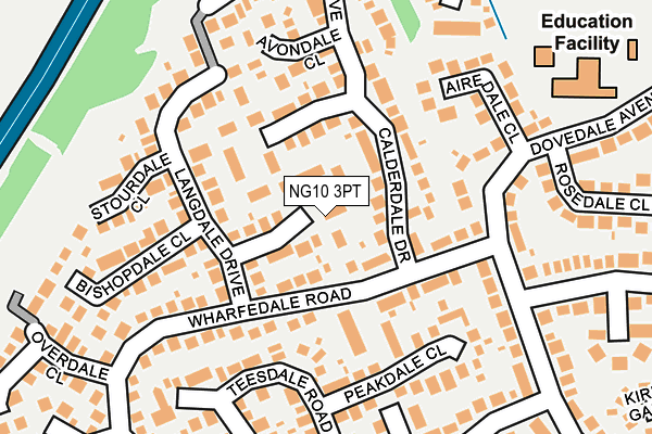 NG10 3PT map - OS OpenMap – Local (Ordnance Survey)