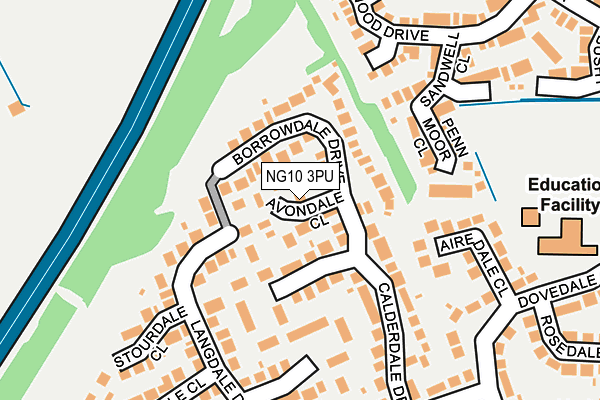 NG10 3PU map - OS OpenMap – Local (Ordnance Survey)