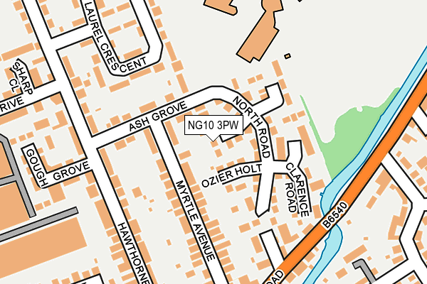 NG10 3PW map - OS OpenMap – Local (Ordnance Survey)