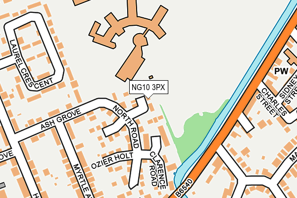 NG10 3PX map - OS OpenMap – Local (Ordnance Survey)