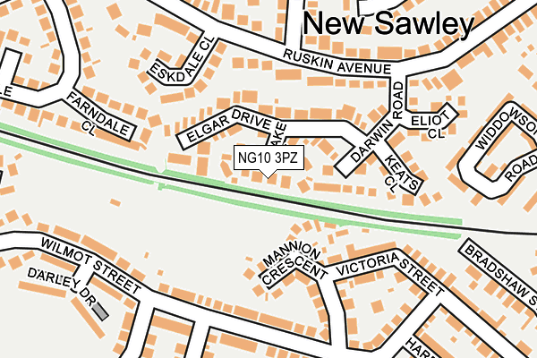 NG10 3PZ map - OS OpenMap – Local (Ordnance Survey)