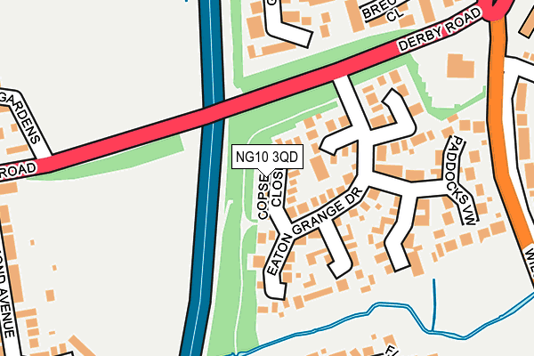 NG10 3QD map - OS OpenMap – Local (Ordnance Survey)