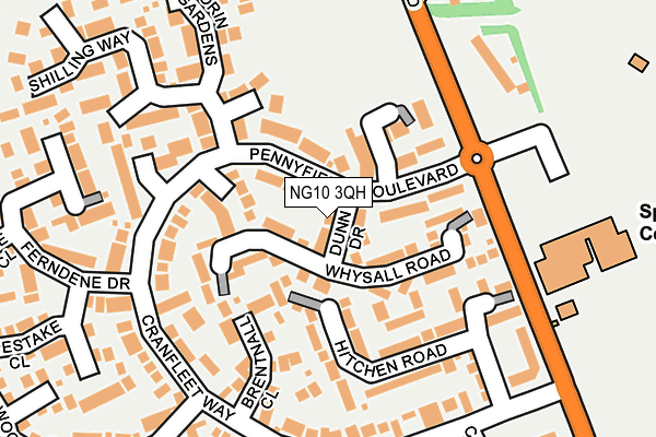 NG10 3QH map - OS OpenMap – Local (Ordnance Survey)