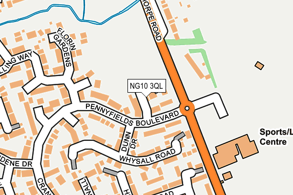 NG10 3QL map - OS OpenMap – Local (Ordnance Survey)