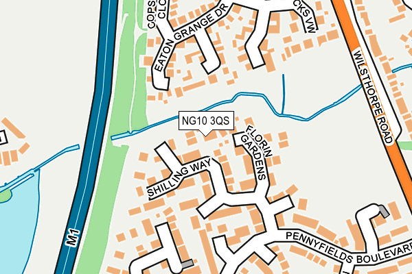 NG10 3QS map - OS OpenMap – Local (Ordnance Survey)