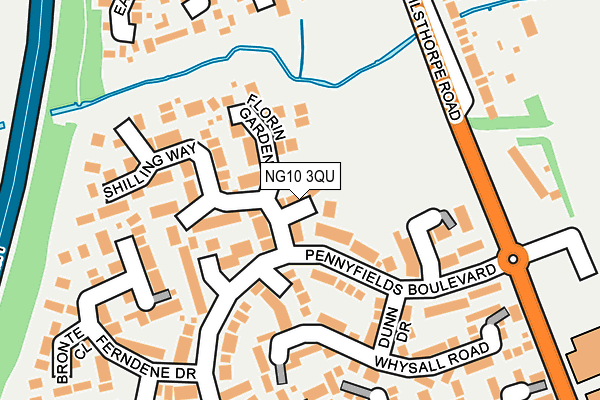 NG10 3QU map - OS OpenMap – Local (Ordnance Survey)