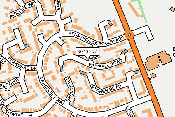 NG10 3QZ map - OS OpenMap – Local (Ordnance Survey)