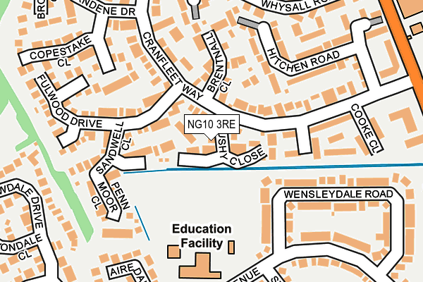 NG10 3RE map - OS OpenMap – Local (Ordnance Survey)