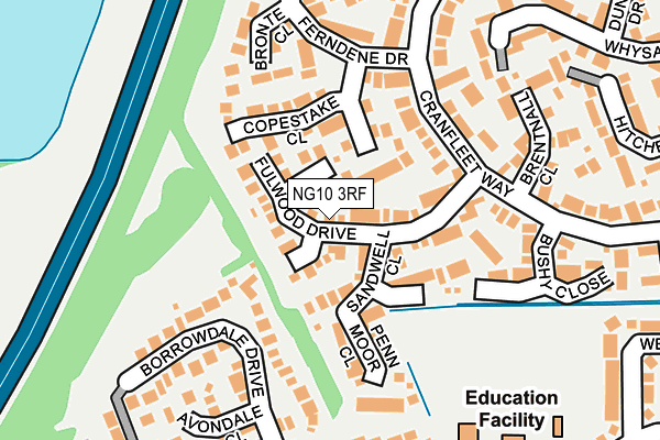 NG10 3RF map - OS OpenMap – Local (Ordnance Survey)