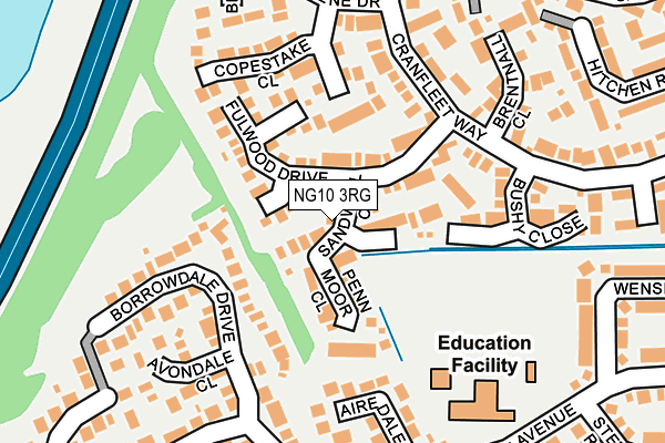 NG10 3RG map - OS OpenMap – Local (Ordnance Survey)