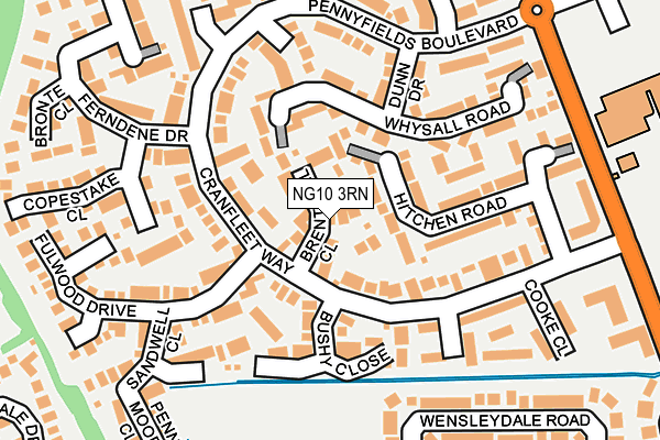 NG10 3RN map - OS OpenMap – Local (Ordnance Survey)