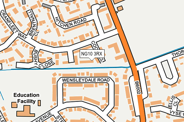 NG10 3RX map - OS OpenMap – Local (Ordnance Survey)