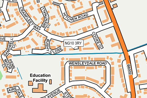 NG10 3RY map - OS OpenMap – Local (Ordnance Survey)