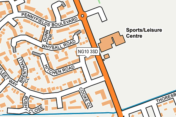 NG10 3SD map - OS OpenMap – Local (Ordnance Survey)