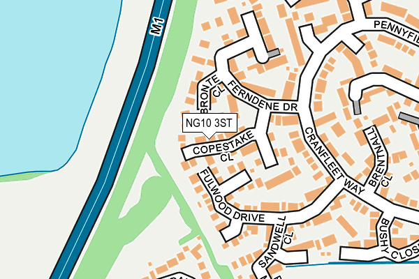 NG10 3ST map - OS OpenMap – Local (Ordnance Survey)