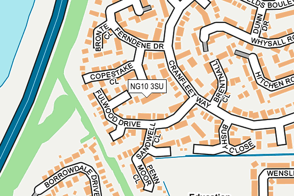NG10 3SU map - OS OpenMap – Local (Ordnance Survey)