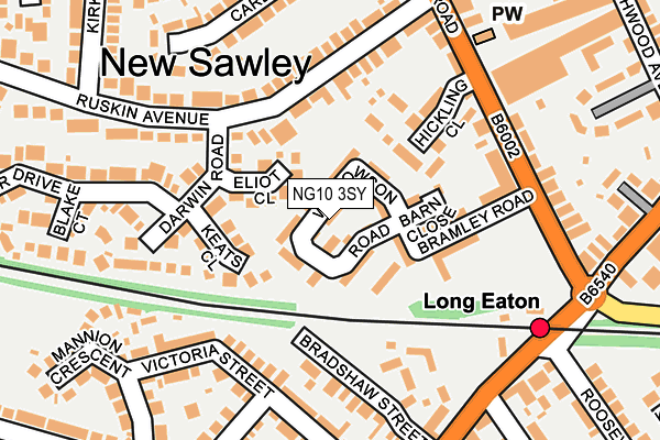 NG10 3SY map - OS OpenMap – Local (Ordnance Survey)