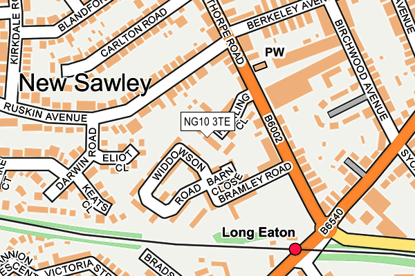 NG10 3TE map - OS OpenMap – Local (Ordnance Survey)