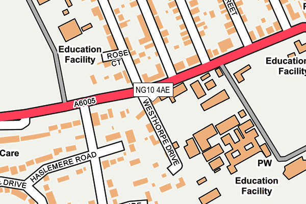 NG10 4AE map - OS OpenMap – Local (Ordnance Survey)