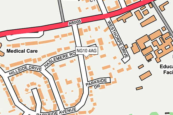 NG10 4AG map - OS OpenMap – Local (Ordnance Survey)