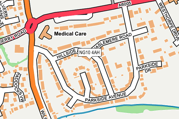 NG10 4AH map - OS OpenMap – Local (Ordnance Survey)