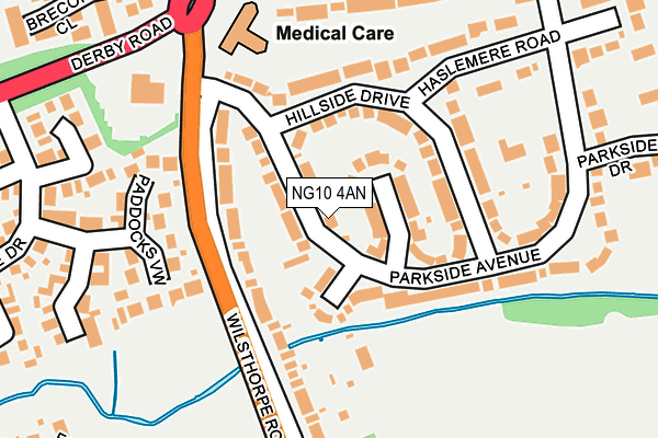 NG10 4AN map - OS OpenMap – Local (Ordnance Survey)