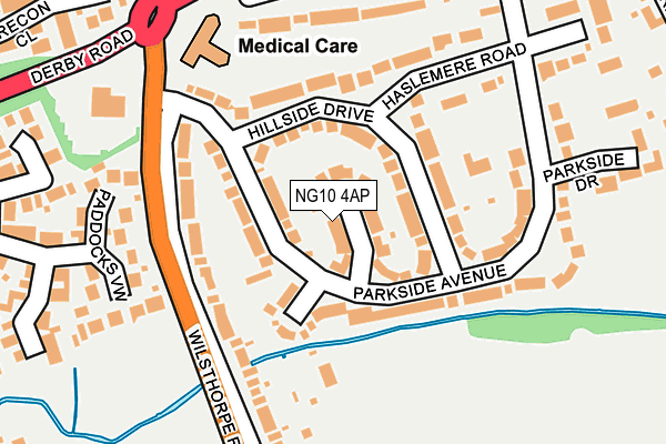 NG10 4AP map - OS OpenMap – Local (Ordnance Survey)