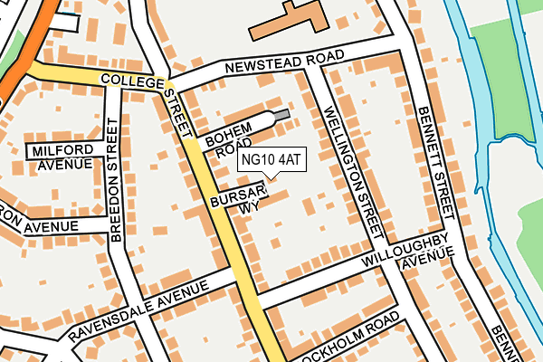 NG10 4AT map - OS OpenMap – Local (Ordnance Survey)
