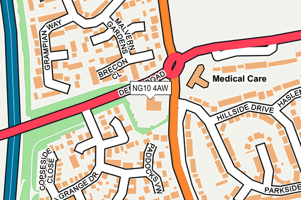 NG10 4AW map - OS OpenMap – Local (Ordnance Survey)