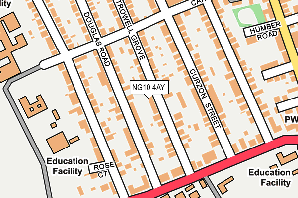 NG10 4AY map - OS OpenMap – Local (Ordnance Survey)