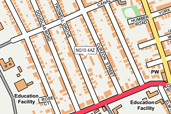 NG10 4AZ map - OS OpenMap – Local (Ordnance Survey)