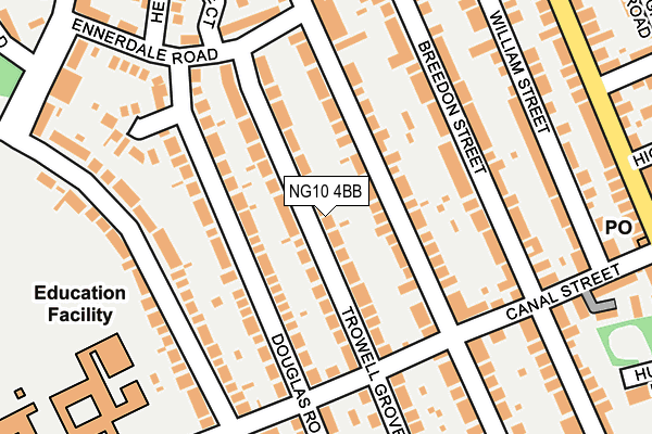 NG10 4BB map - OS OpenMap – Local (Ordnance Survey)