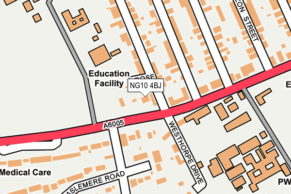 NG10 4BJ map - OS OpenMap – Local (Ordnance Survey)