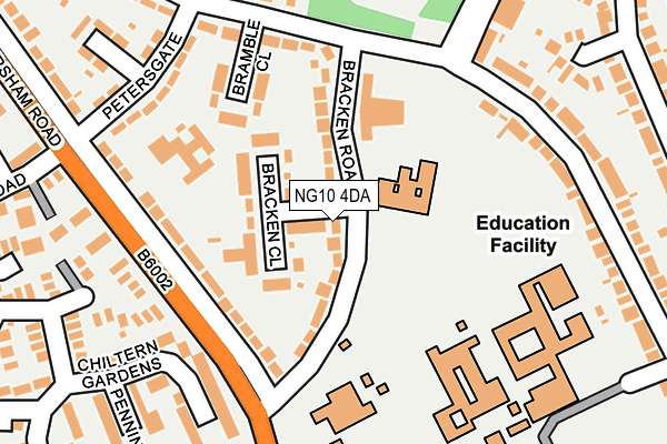 NG10 4DA map - OS OpenMap – Local (Ordnance Survey)