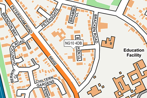NG10 4DB map - OS OpenMap – Local (Ordnance Survey)