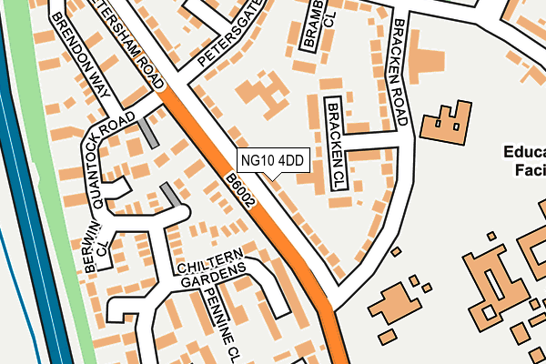 NG10 4DD map - OS OpenMap – Local (Ordnance Survey)