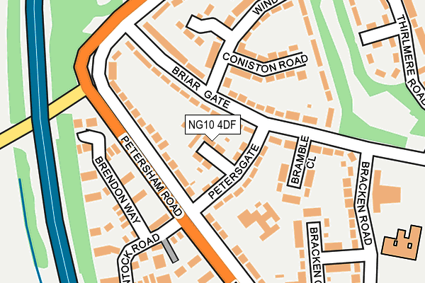 NG10 4DF map - OS OpenMap – Local (Ordnance Survey)