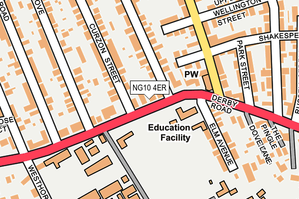 NG10 4ER map - OS OpenMap – Local (Ordnance Survey)