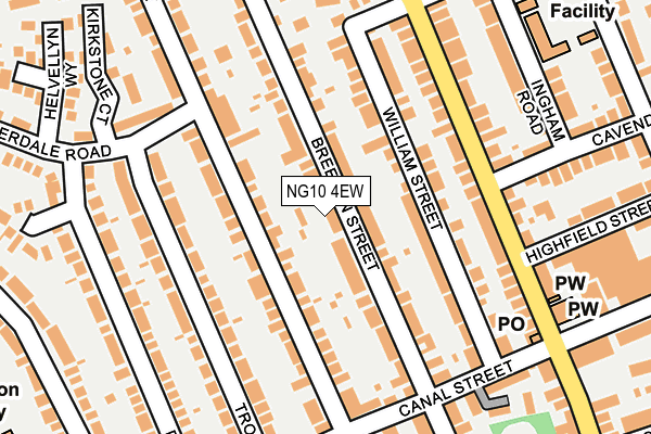 NG10 4EW map - OS OpenMap – Local (Ordnance Survey)