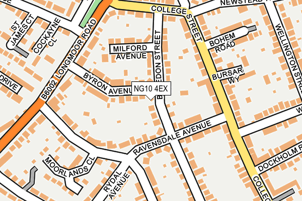 NG10 4EX map - OS OpenMap – Local (Ordnance Survey)