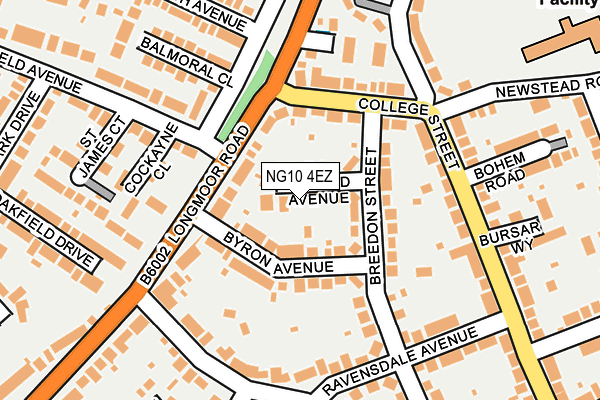 NG10 4EZ map - OS OpenMap – Local (Ordnance Survey)