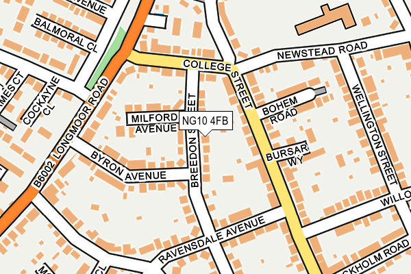 NG10 4FB map - OS OpenMap – Local (Ordnance Survey)