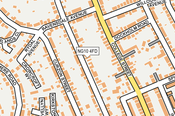 NG10 4FD map - OS OpenMap – Local (Ordnance Survey)