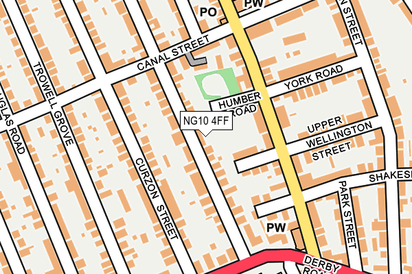 NG10 4FF map - OS OpenMap – Local (Ordnance Survey)